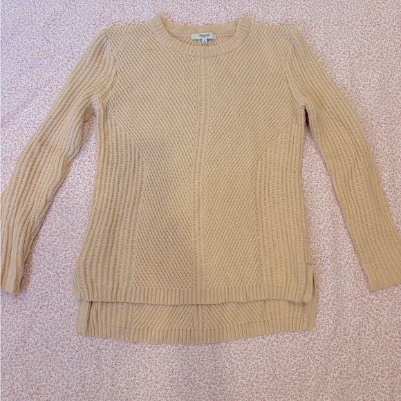 Madewell Sweaters - Madewell Light Pink Knit Sweater